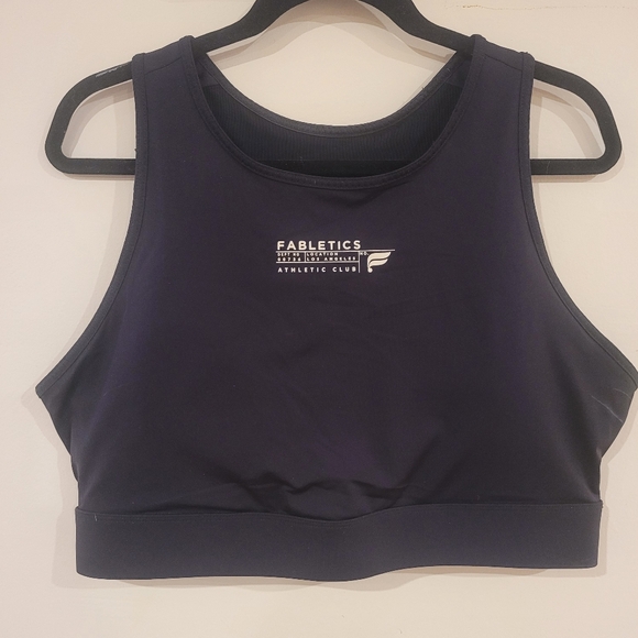 Fabletics Athletics Club Black Sports Top - Picture 1 of 2
